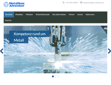 Tablet Screenshot of metallbau-altwicker.de